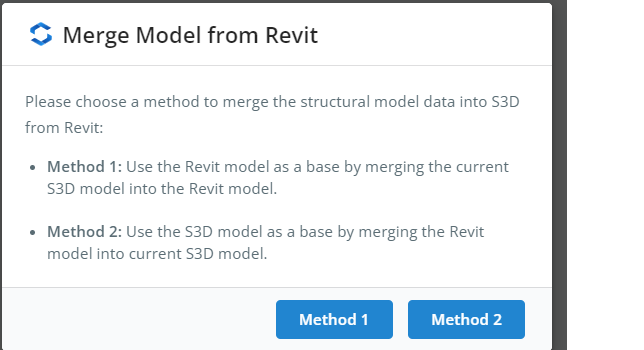 Merge From Revit -Options