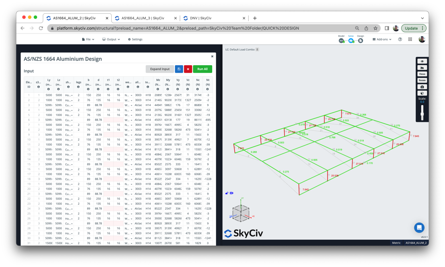 Aluminum Beam Calculator SkyCiv Engineering