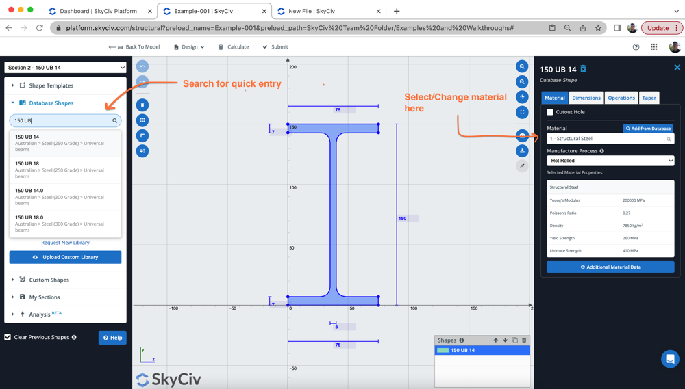 simple structural analysis model