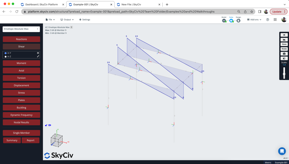 model simple structural analysis