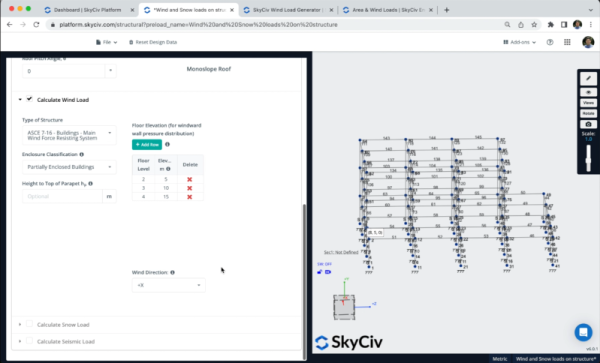 How To Apply Wind Loads To A Structure | SkyCiv Engineering