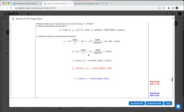 Design Concrete Elements Using Standalone RC design | SkyCiv Engineering