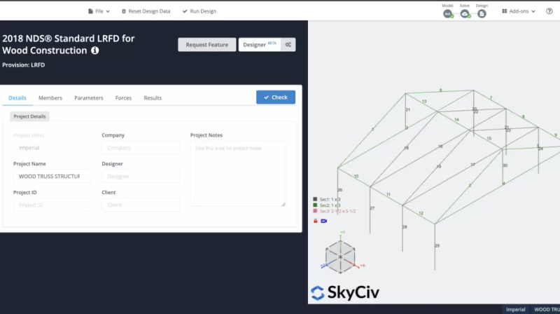 Timber structure design examples