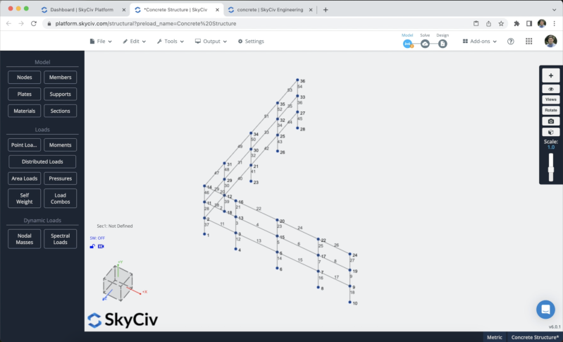 Model a concrete structure