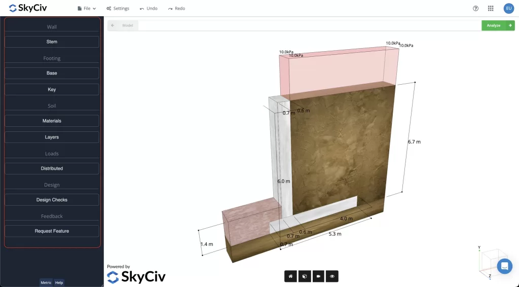 Retaining Wall Design Example