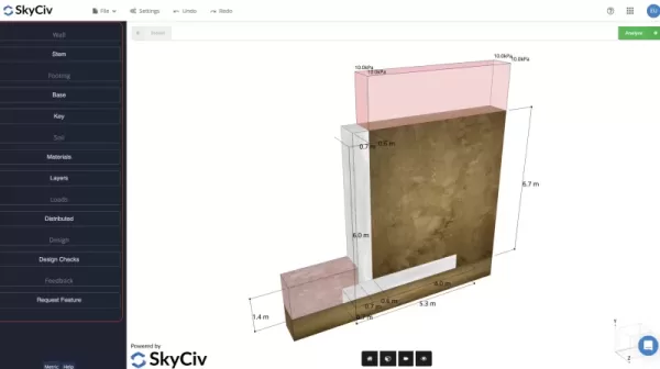 Retaining Wall Design Example