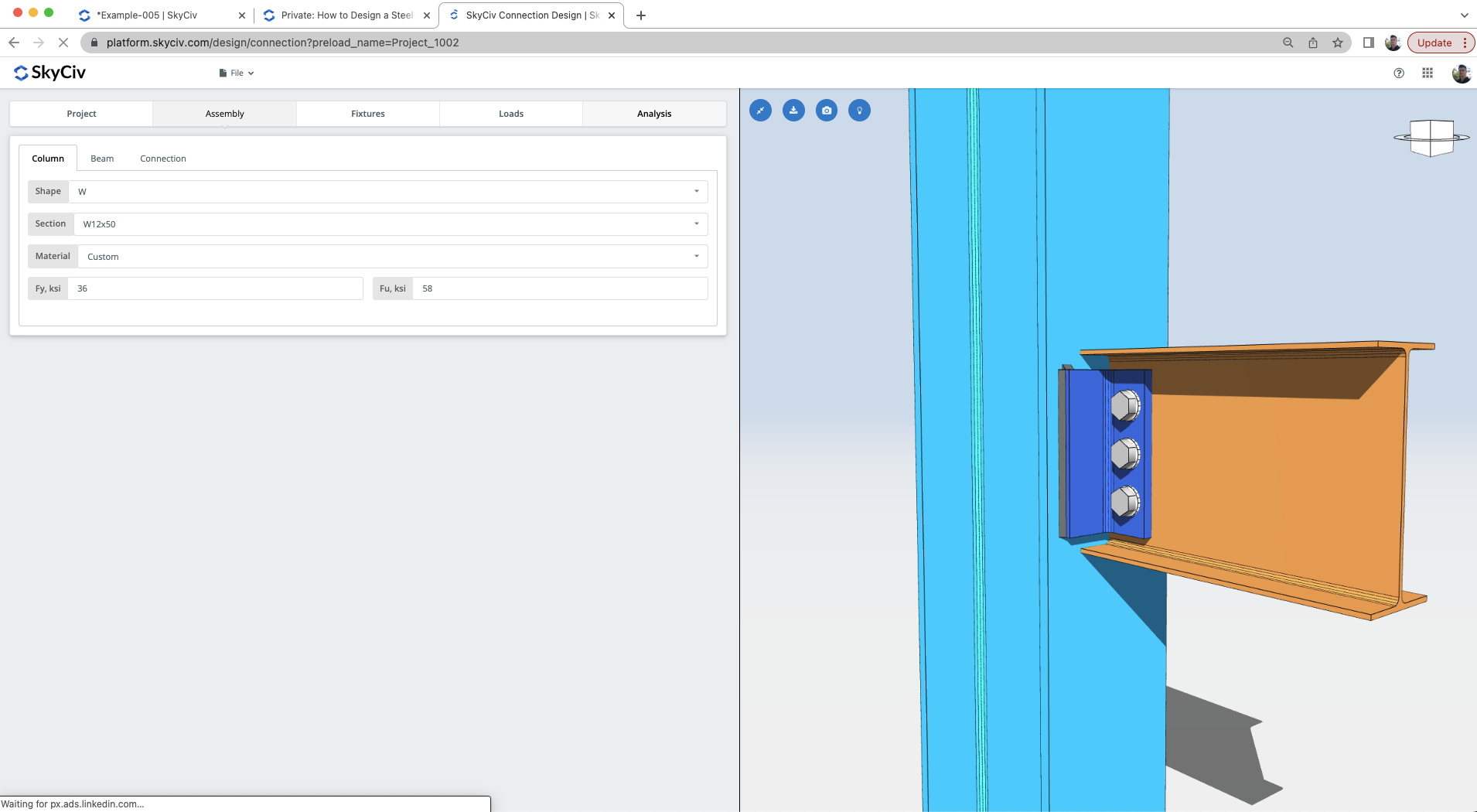 Hoe Een Staalverbinding Te Ontwerpen| SkyCiv Engineering