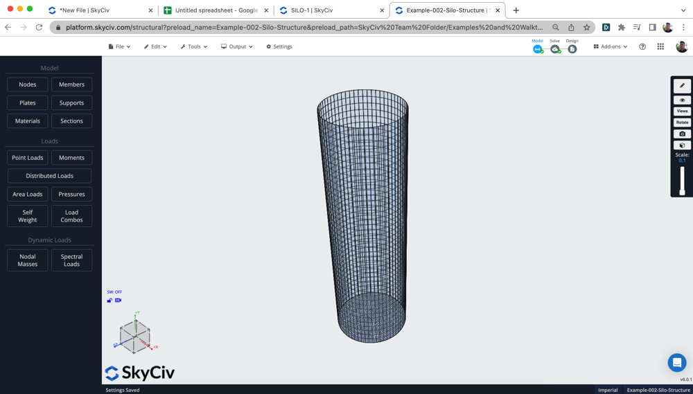 Design Steel Silo Structure using Plates