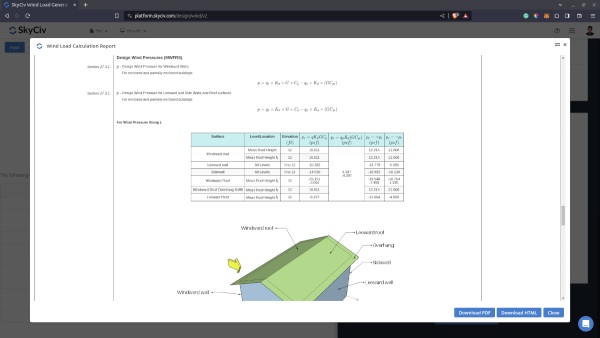Wind Load Example Problems ASCE 7-22 Wind Load Calculations | SkyCiv Engineering