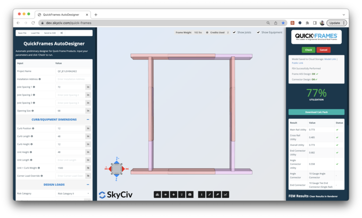 SkyCiv Structural Analysis Software 3D Building