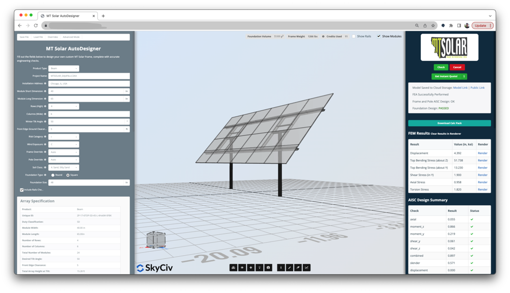 SkyCiv Plates Wings Analysis Software S3D