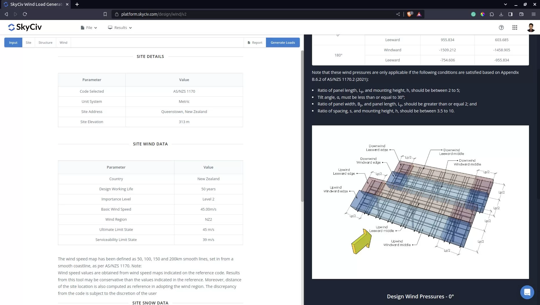 Wind Load Calculations for SkyCiv Load Generator