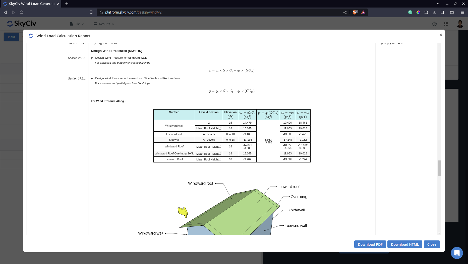 Integrated Wind Load Calculator