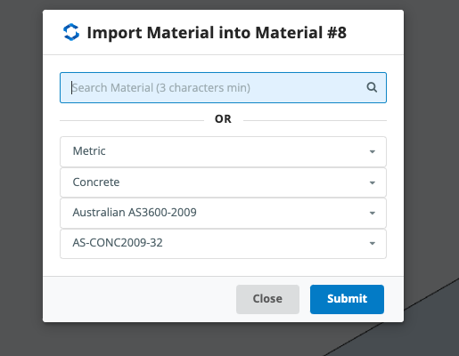 slab on grade design - apply material and thickness