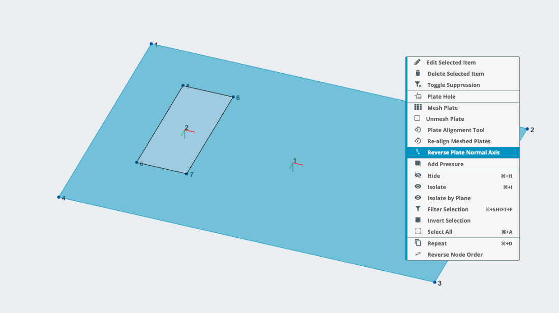 slab on grade design - review plate local axis