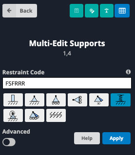 slab on grade design - multi-edit supports