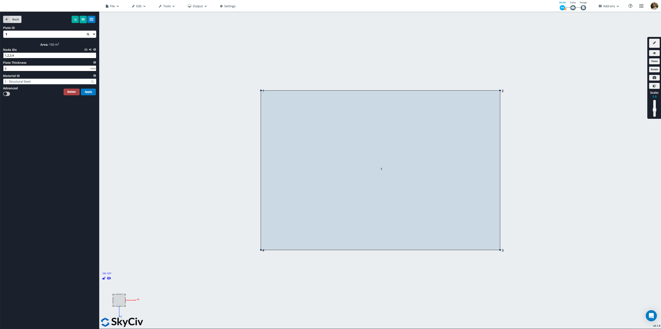 slab on grade design - create plates for slab