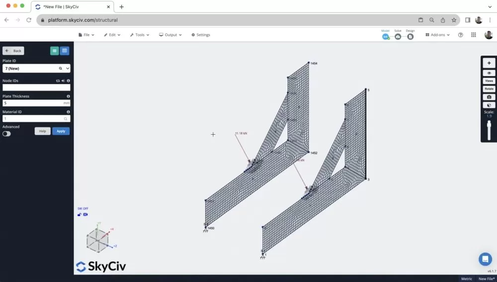 Design Steel Silo Structure using Plates