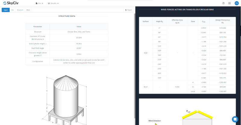 AS/NZS 1170.2 (2021) Wind Load Calculations For Circular Bins, Tanks ...