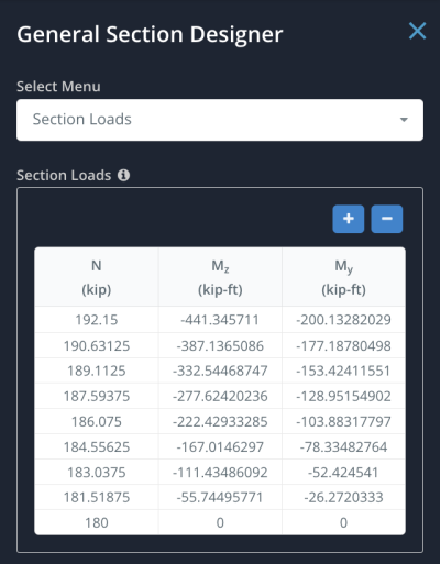 Section Design Actions