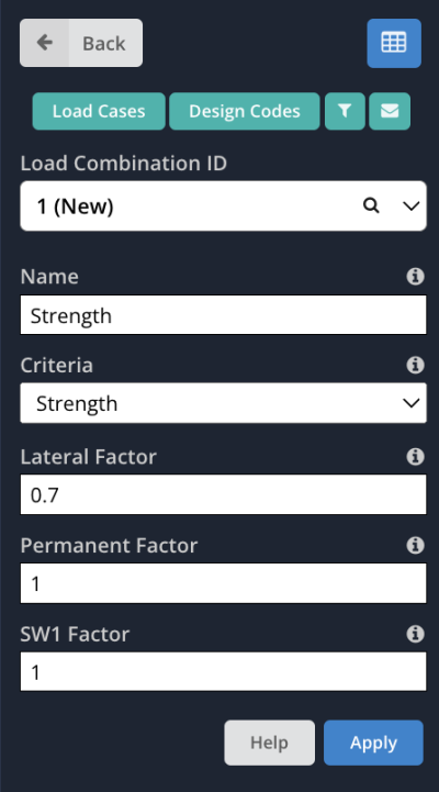 Load Combinations