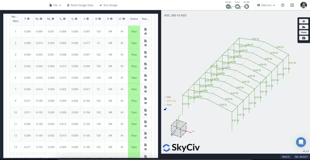 AISC 360 Steel Member Design Calculations