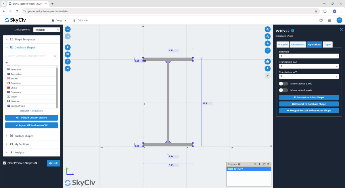SkyCiv Section Builder | SkyCiv Engineering