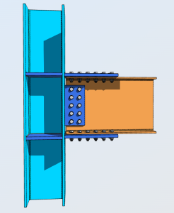 Stiffeners for Flange Plate Moment Connection 