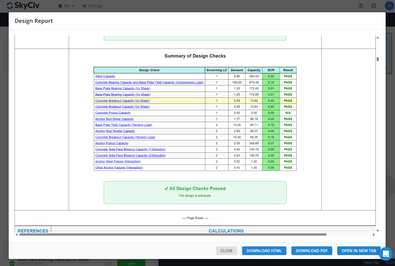 Base Plate Design Update_Report Links