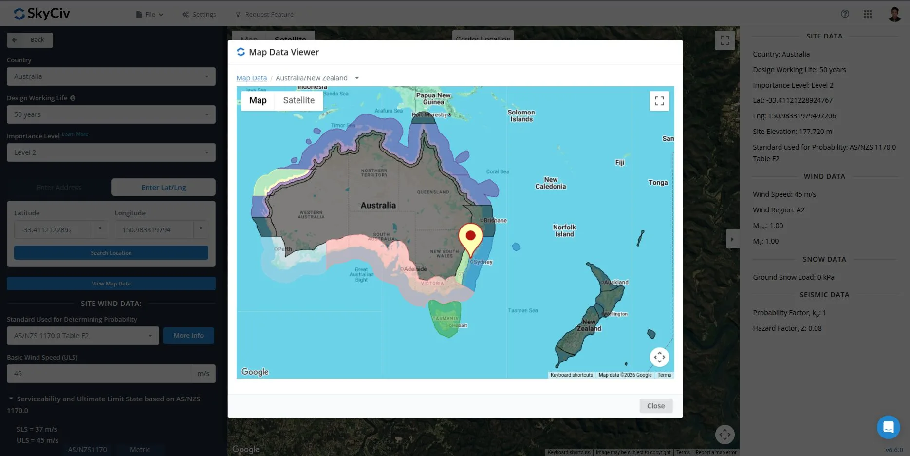 mapa-eólico-generador-de-cargaviento de SkyCivp SkyCiv Wind Speed Maps