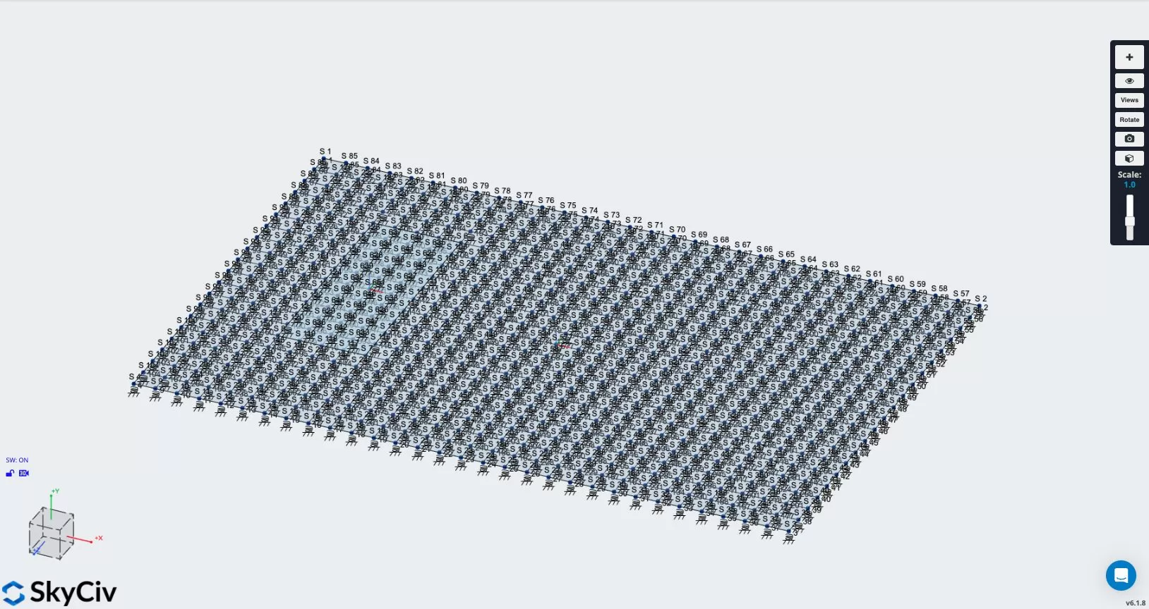 19_Springs slab on grade design - meshing the plates