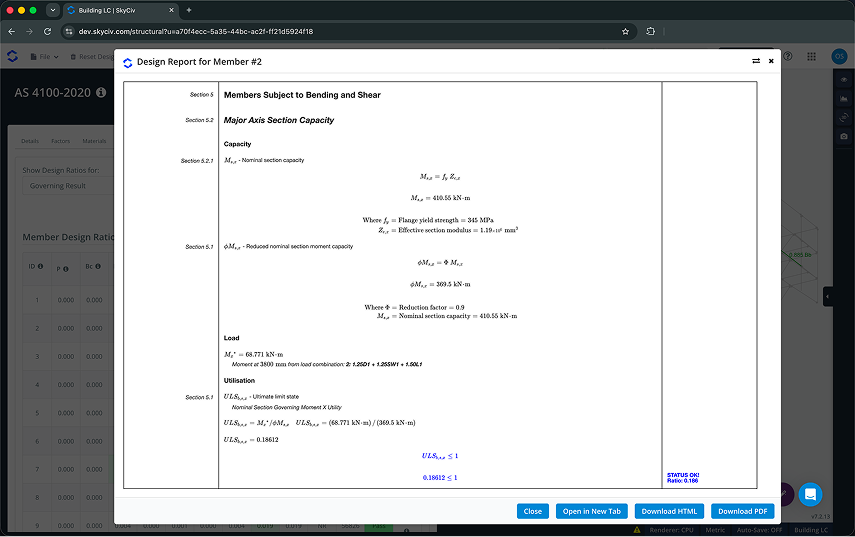 SkyCiv Composite Beam, AISC 360 Steel Structure Design Software,aisc steel connection design software
