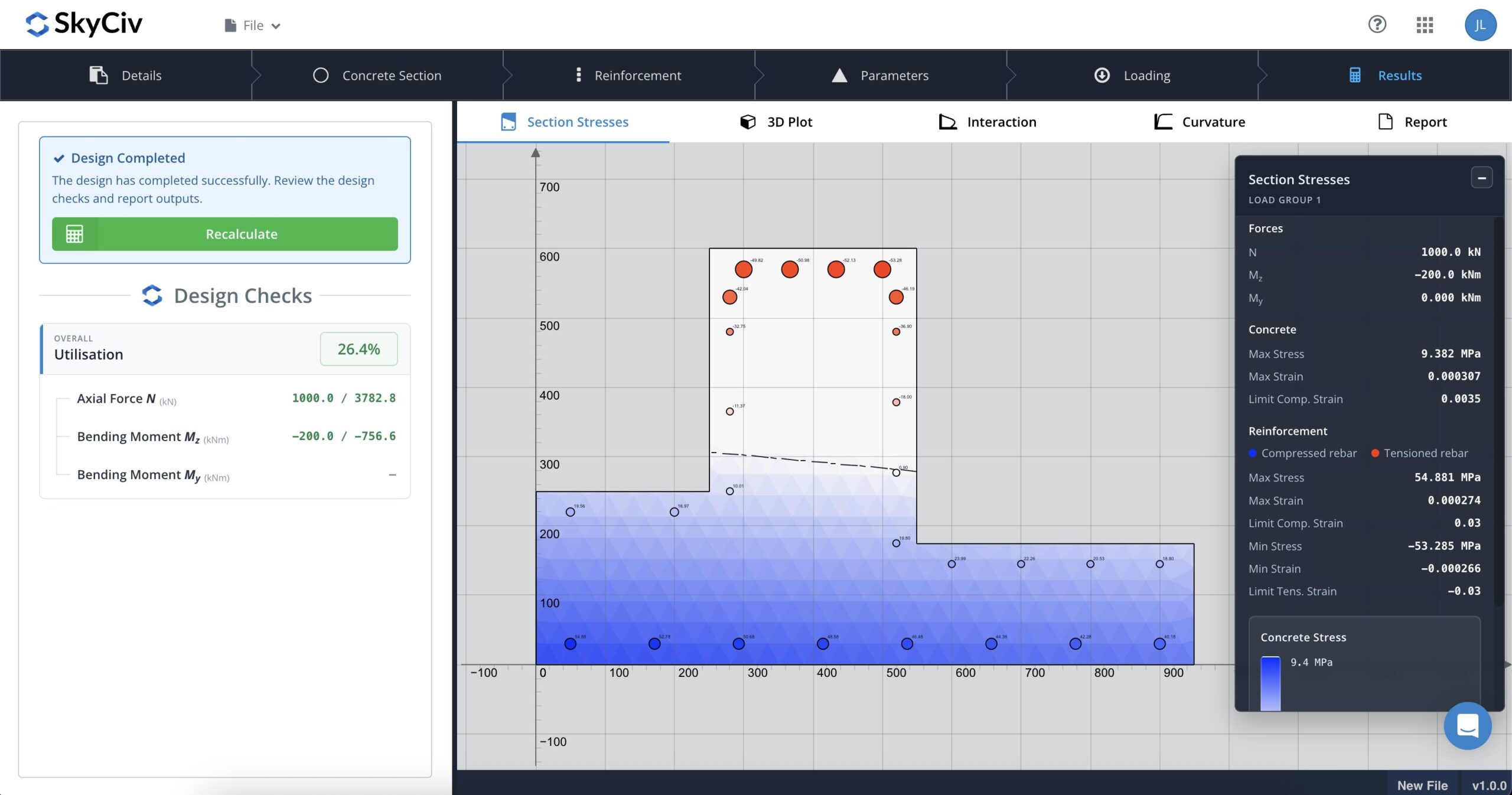Screenshot csd-stress-profile