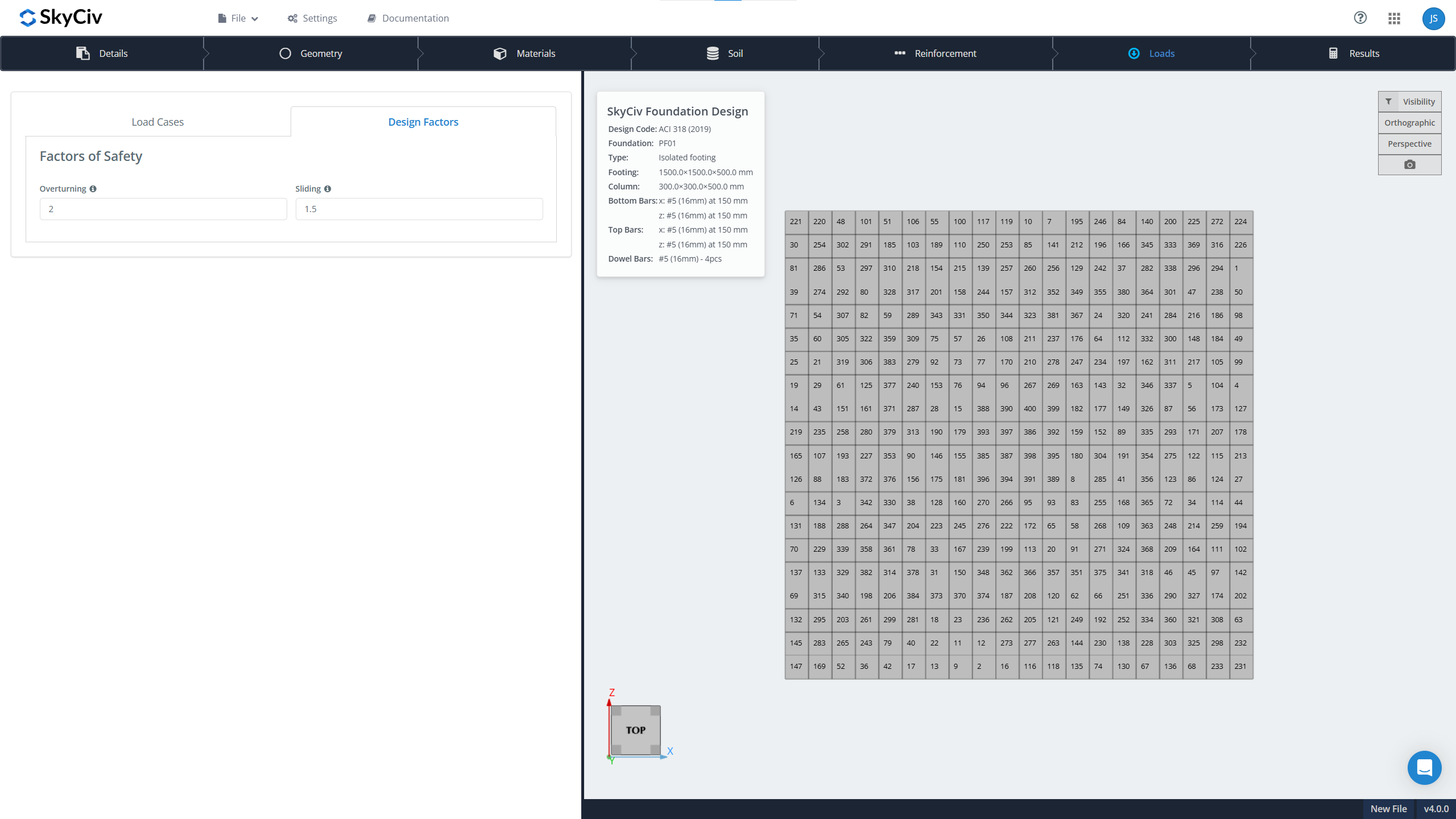 Foundation_settings_page± Concrete Footing Calculator