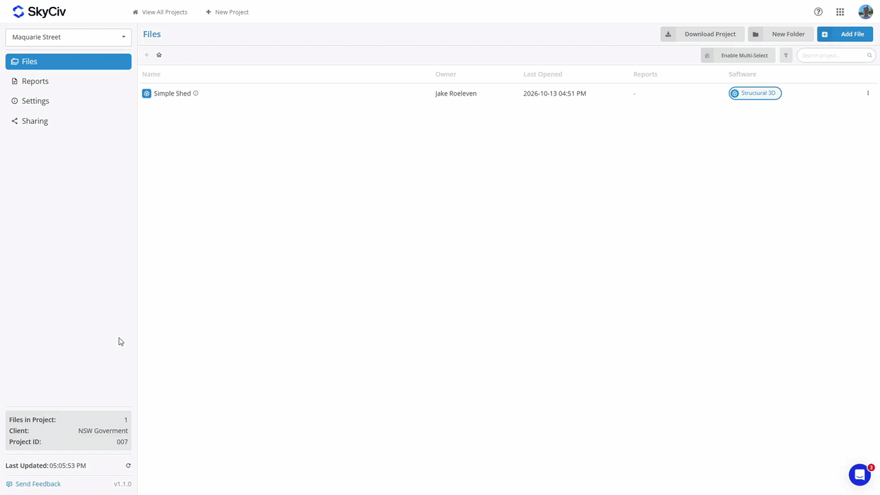Adding a new file